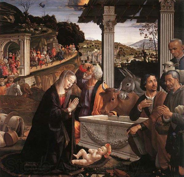 Domenico Ghirlandaio Adoration of the Shepherds Germany oil painting art